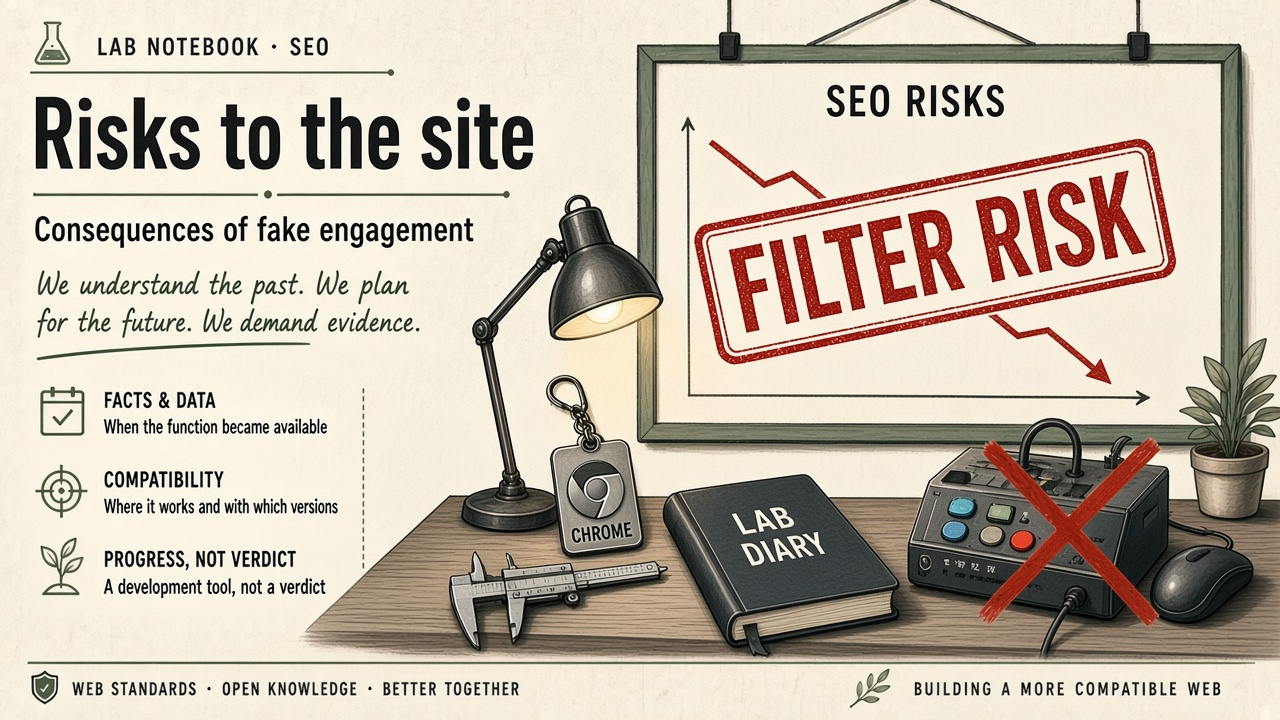 Risks and consequences for the site