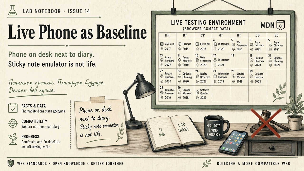 The phone as a reference: why I need a living baseline — Cover