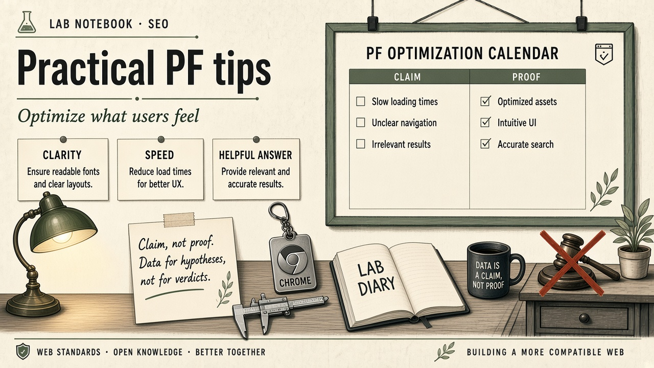 Practical optimization recommendations