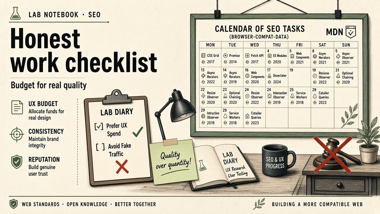Checklist de trabajo honesto con PF