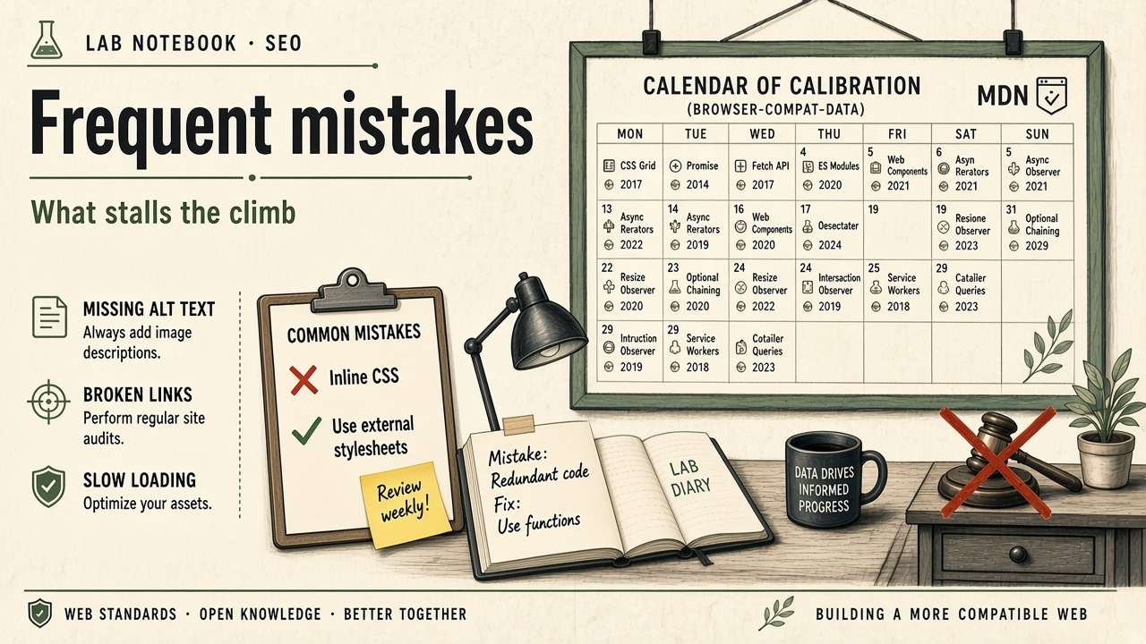 Common mistakes