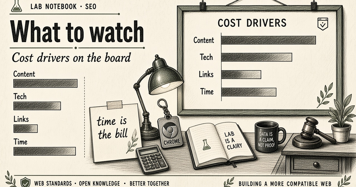 Анализ метрик и рисков в SEO-проекции на бумаге