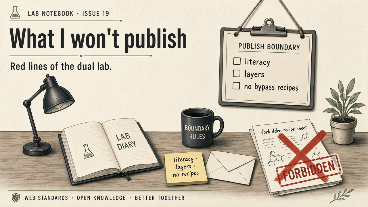 What I refuse to publish — Cover